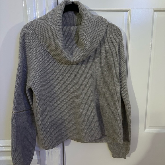 The Cashmere Project Zipper Sleeve Sweater - Picture 1 of 3